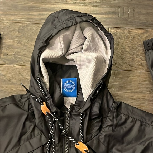 Adidas Windbreaker Jacket black Men’s Size XL - Picture 4 of 14